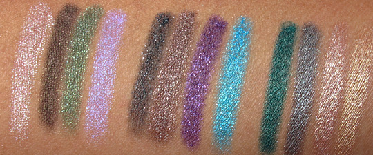 Urban Decay 24 7 glide on shadow pencil review swatches photos all