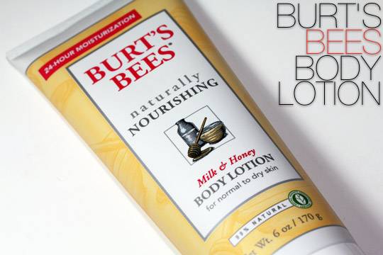 burts bees milk honey body lotion