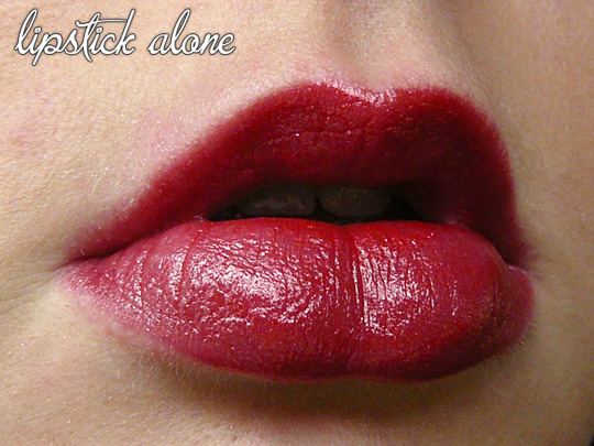 Lipstick alone