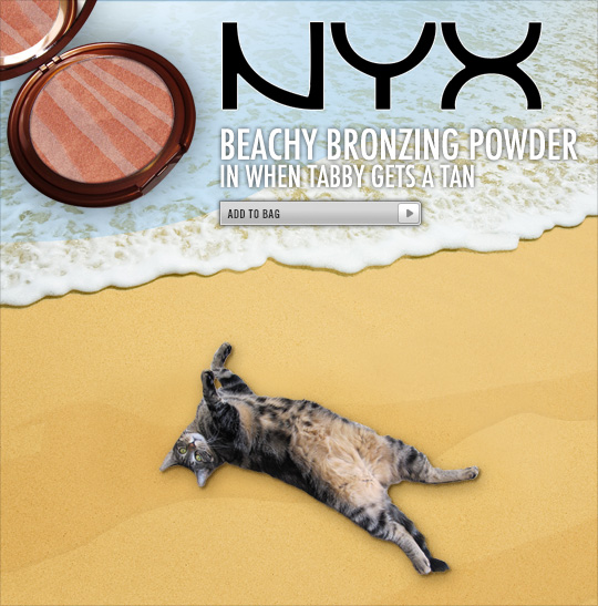 Tabs for NYX Beachy Bronzing Powder in When Tabby Gets a Tan
