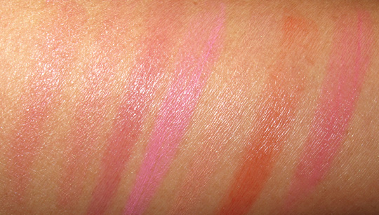 urban decay spring 2011 afterglow glide on cheek tint swatches