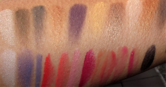 estee lauder wild violet swatches all with flash