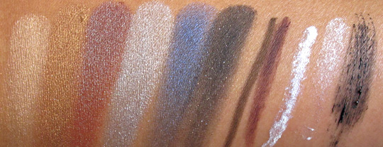 lorac multidimensional beauty collection swatches without flash