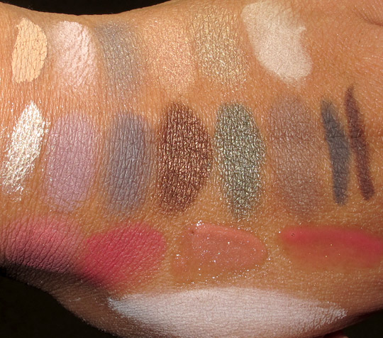 smashbox in bloom swatches