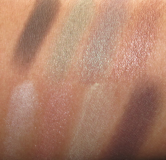 josie maran eye love you too palette swatches with the flash