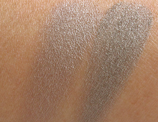 swatches of mac smoke and diamonds without the flash