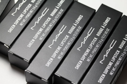 mac sheen supreme lipstick boxes