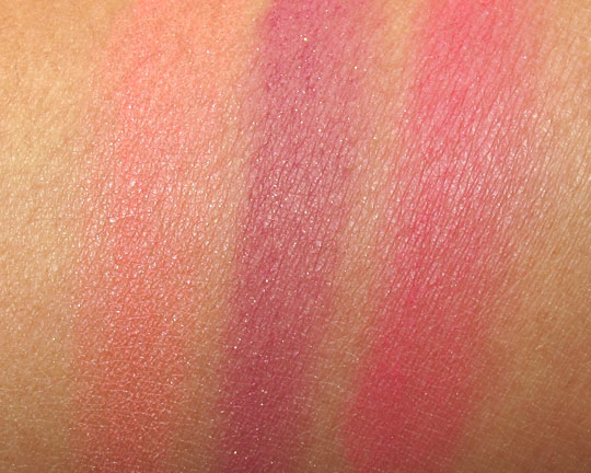 tarte amazonian clay blush swatches with the flash