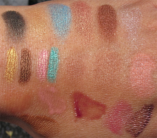 estee lauder bronze goddess 2011 swatches with the flash