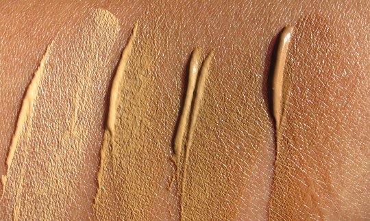 Urban Decay Urban Defense Tinted Moisturizer swatches without the flash