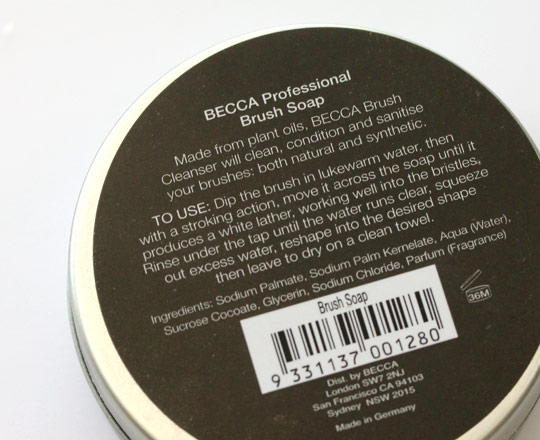 becca professional brush soap