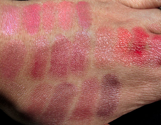 chanel rouge coco shine swatches without flash