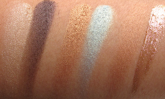 lorac hot off the red carpet swatches without