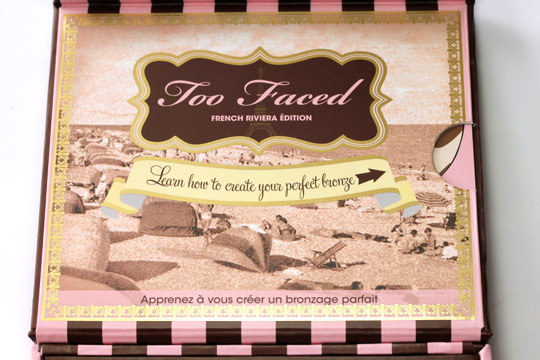 too faced the bronzed the beautiful french riviera box inside