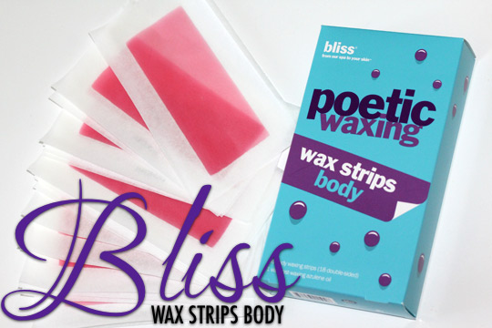 Bliss Poetic Waxing Wax Strips Body Review