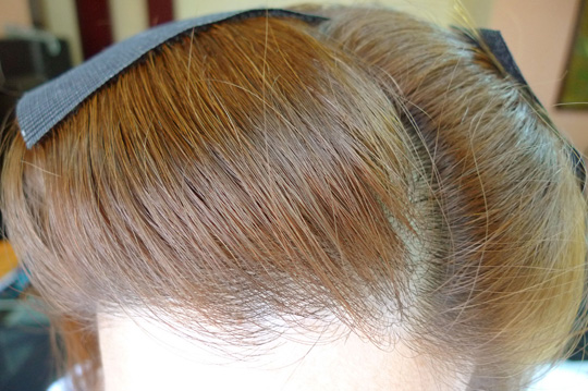 Hair Fringe Velcro Closeup
