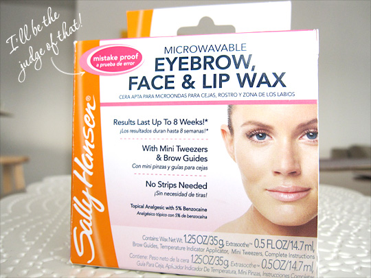 Sally Hansen Microwavable Eyebrow, Face & Lip Wax