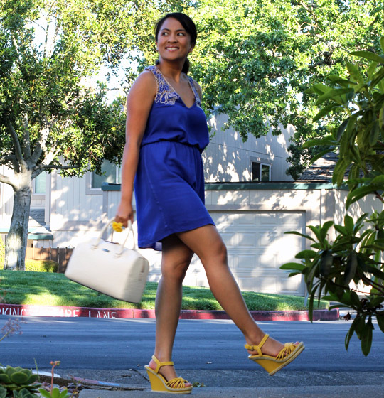 Tøm skraldespanden tømrer eventyr Outfit of the Day, Vol. 1: A Blue Summer Dress with Yellow Heels - Makeup  and Beauty Blog