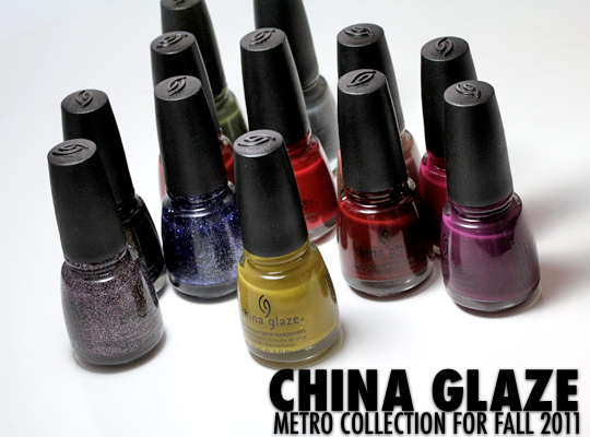 china glaze metro collection