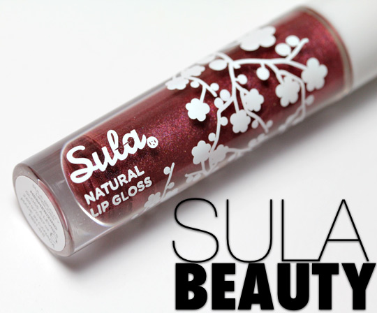 sula beauty natural lip gloss