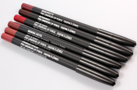mac style driven pro longwear lip pencils