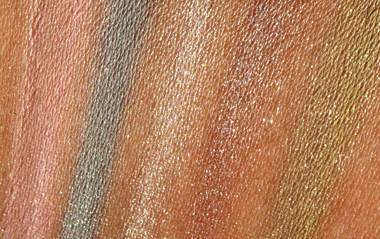 bare escentuals bare minerals oh la luxe swatches eyeshadows