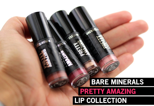 bare minerals pretty amazing lip collection