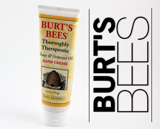 burts bees thoroughly therapeutic honey grapeseed hand creme ingredients