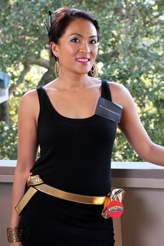 Wonder Woman's alter ego, a MAC makeup artist, Oct. 2011