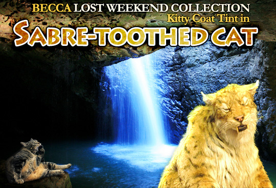 Tabs for the Becca Lost Weekend Collection Coat Tint in Sabre-Tooth Cat