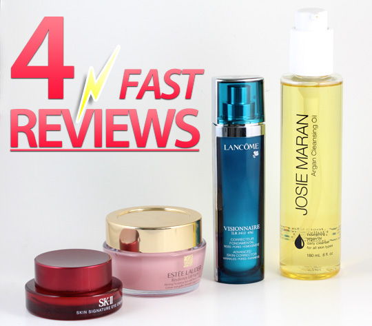 4 Skincare Product Reviews