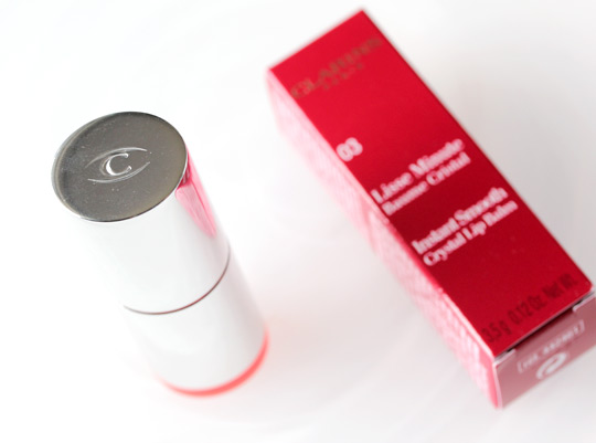clarins instant smooth crystal lip balm crystal coral packaging