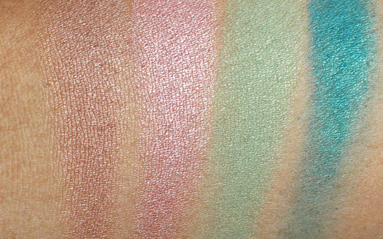 mac by request eyeshadow swatches