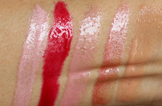 mac by request lipglass swatches