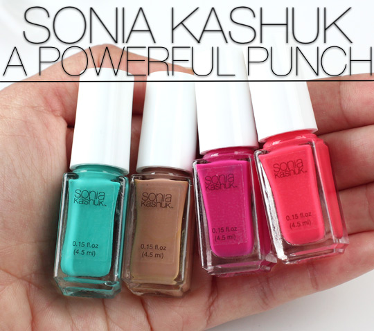 sonia kashuk a powerful punch mini nail colour set