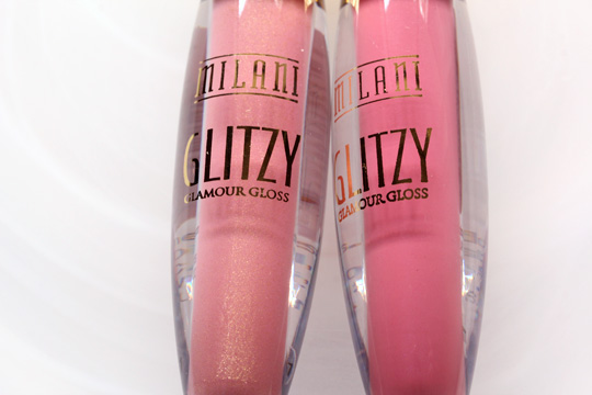 milani glitzy glamour gloss in high status and show stopper