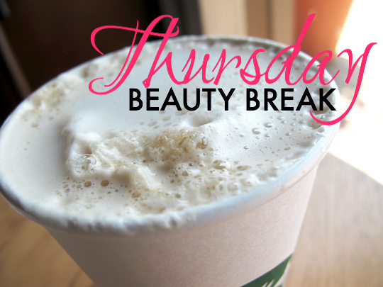 thursday beauty break chai latte