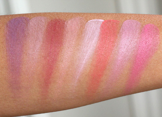 mac casual colour swatches