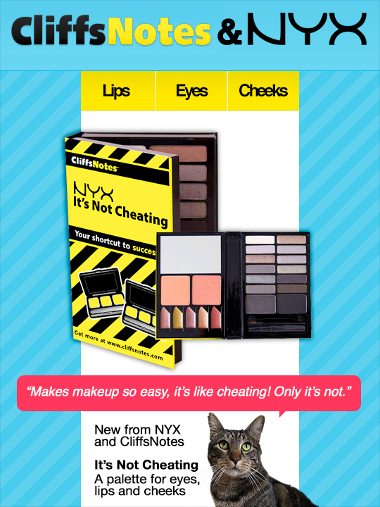 Tabs for the NYX CliffsNotes Palette