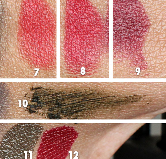 YSL Fall 2012 swatches