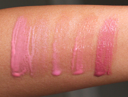 rouge bunny rouge sweet excesses glassy gloss swatches
