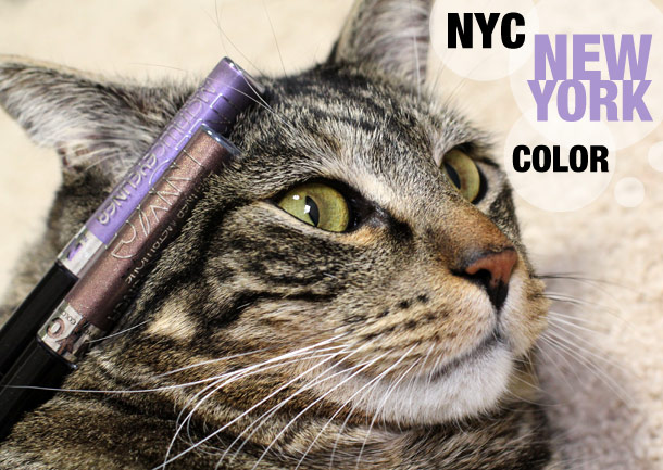 NYC New York Color Metallic Eyeliner in Leopard Print and Serpentine Purple
