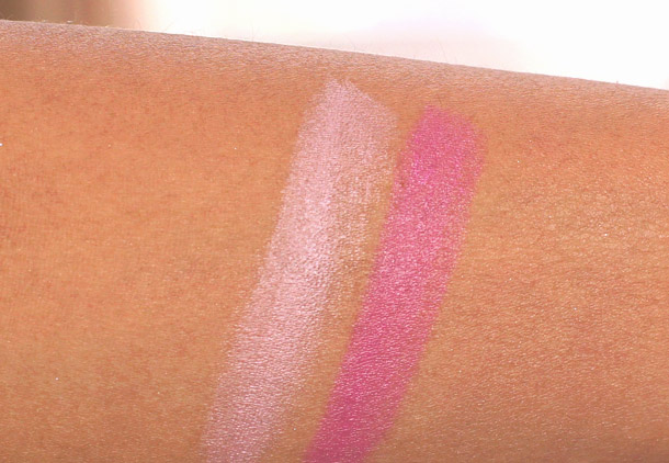 MAC Glamour Daze Swatches in Beauty and Outrageously Fun