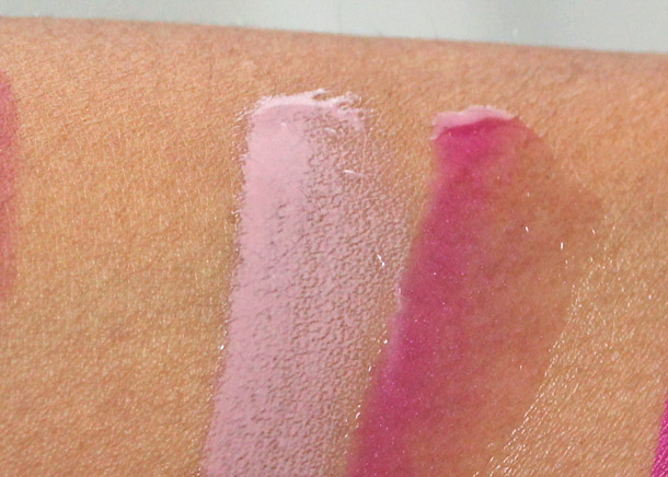 mac good times and revenge is sweet lipglass swatches