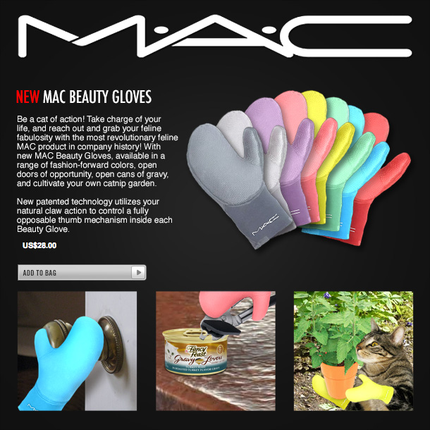 Tabs for MAC Beauty Gloves