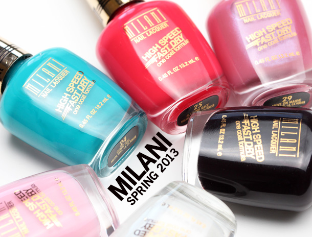 Milani's High Speed Fast Dry Nail Lacquer line new for spring 2013