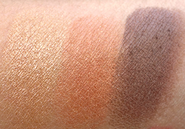 Laura Mercier Folklore Collection Swatches From the left: Sun Glow, Fire Glow and Earth Glow ($24 each)