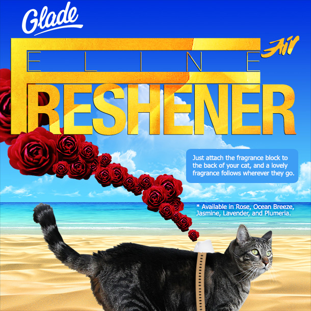 Tabs for the Glade Cat Air Freshener