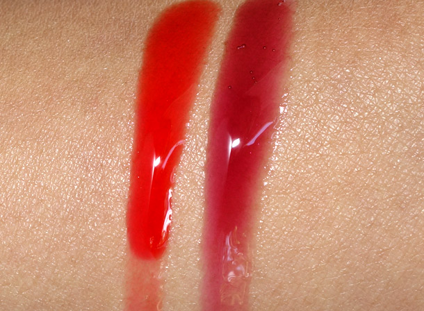 Clarins Instant Smooth Crystal Lip Gel Crystal Plum Pink Swatches