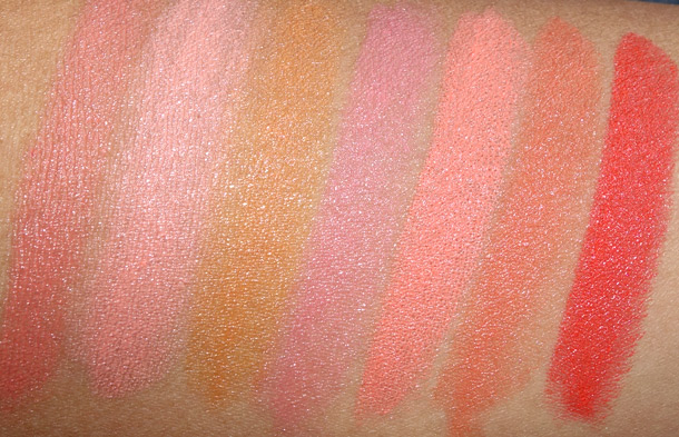MAC All About Orange Lipstick Swatches